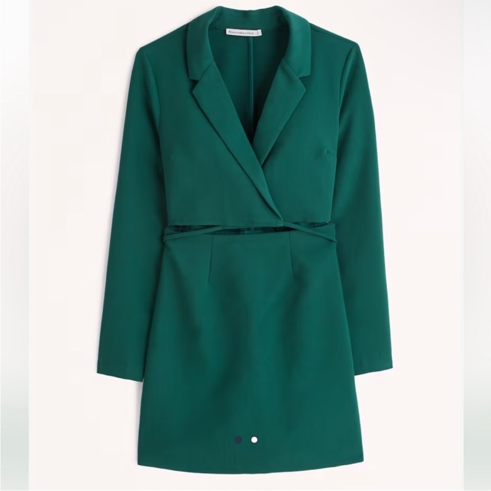 Abercrombie & fitch Wrap-front cutout blazer dress for women size XXS